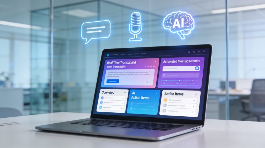 "AI meeting assistants - outils d'intelligence artificielle pour réunions"