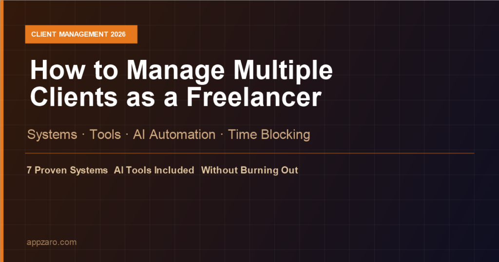 How to Manage Multiple Clients as a Freelancer in 2026